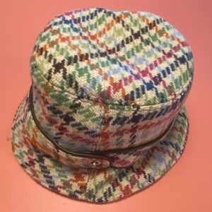 Vintage Coach Plaid Bucket Hat